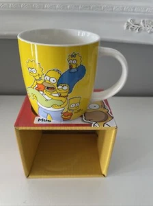 Taza de té de café amarilla de Los Simpson en caja - Imagen 1 de 6