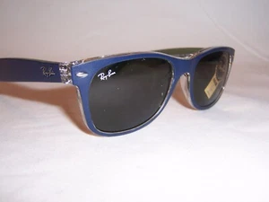Neu Ray Ban Sonnenbrille Wayfarer 2132 6188 blau militär/grün 55 mm ORIGINAL - Bild 1 von 7