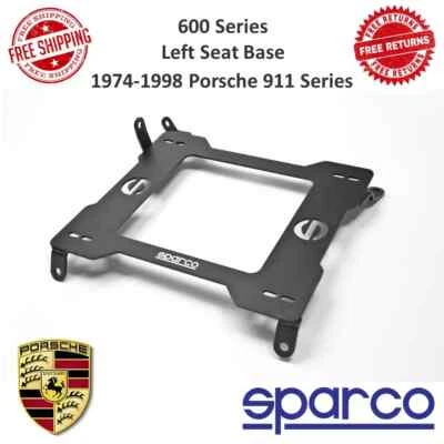 Base de asiento izquierdo Sparco serie 600 3/16" acero para Porsche serie 911 1974-1998 Foto 1 de 4