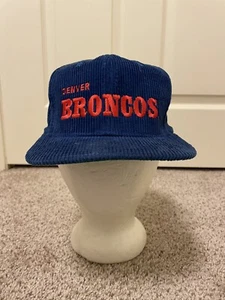 Cappello vintage Denver Broncos in velluto a coste ricamato - Foto 1 di 6