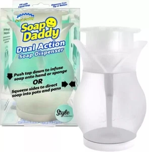 Scrub Daddy Seifenspender, Dual Action, nachfüllbare Pumpflasche zum Geschirrspülen - Bild 1 von 8