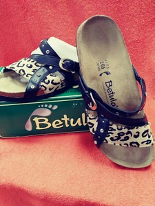 Betula Black/Tan Leather Sandal - Picture 1 of 2