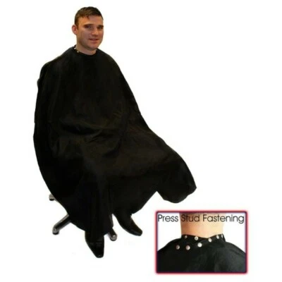 HAIRTOOLS DELUXE BARBER GOWN WITH POPPERS Stylish Deluxe Herren Friseurkleid