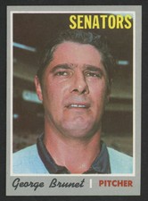 1970 Topps George Brunet Washington Senators #328 NM-MT