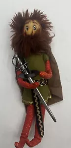 vintage retro phixy jestia doll pixie gnome elf Viking Warrior - Picture 1 of 10