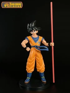 Anime Dragon Ball Z 20th Anniversary Son Goku Stick Statue GK Figure Toy Gift - Picture 1 of 9