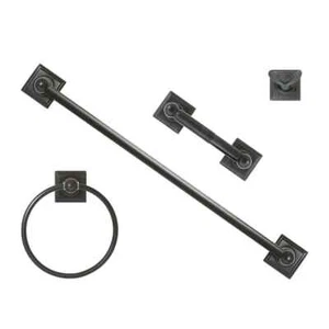 Modona 4-Piece Bath Hardware Set in Rubbed Bronze - Picture 1 of 7