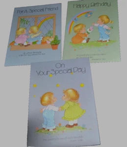 DIOS EN SU CIELO 3 Tarjetas de Felicitación Tablero de Dibujo Deborah Borgo SIN SOBRES - Imagen 1 de 4