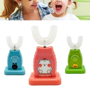 Icarer Family Spazzolino Sonico a Forma di U per Bambini - Spazzolino Auto, USB, Timer - Foto 1 di 11