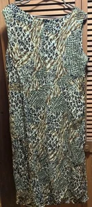 R & K Originals, ladies long floral print sleeveless dress, size 20W - Picture 1 of 6