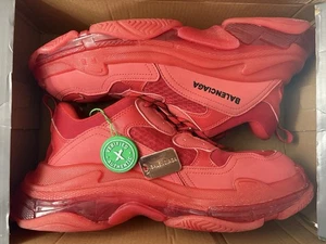 Balenciaga Sneaker Triple S All Red Herren Größe EU 45 US 12 Original EU mit Karton  - Bild 1 von 24