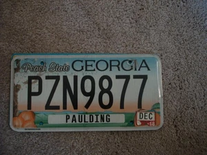 GEORGIA ESTADO MELOCOTÓN * MATRÍCULA COMPRA TODOS LOS ESTADOS AQUÍ ENVÍO GRATUITO - Imagen 1 de 1