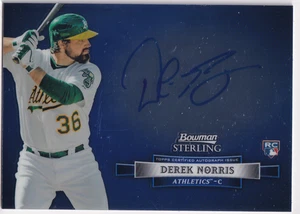 2012 Bowman Sterling - Rookie Revelation Derek Norris #BSAR-DN Auto (RC) - Picture 1 of 2