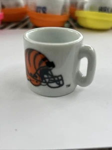 NFL Miniature Coffee Mug Cincinnati Bengals Fan Collectible Ornament Vintage - Picture 1 of 4