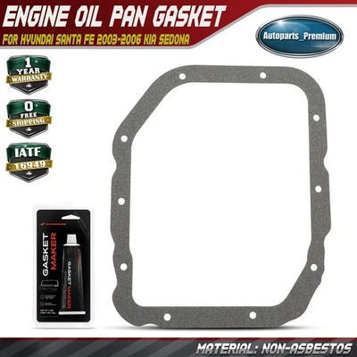 Juego de juntas de cárter de aceite de motor para Hyundai Santa Fe 2003-2006 Kia Sedona 02-05 Amanti Foto 1 de 4