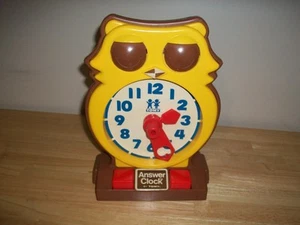 Reloj Owl Answer de Tomy 1975 FUNCIONA aprender a decir la hora juguete de aprendizaje-Envío GRATIS - Imagen 1 de 4