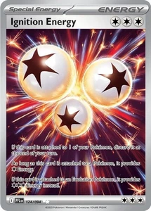 Tarjeta Pokémon Ignition Energy 124/094 ME02: Phantasmal Flames casi nueva - Imagen 1 de 1