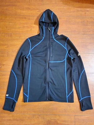 Moletom com capuz Eastern Mountain Sports preto Polartec Power stretch lã masculino pequeno - Imagem 1 de 4