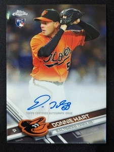 2017 Topps Chrome #RA-DH Donnie Hart Rookie Autographs AU Baltimore Orioles - Picture 1 of 2