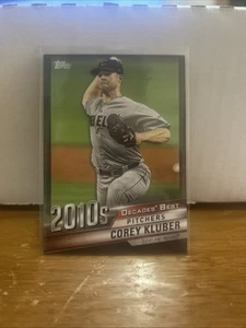 2020 Topps #DB-99 Corey Kluber Decades' Best Black (Series Two) #/299 - Picture 1 of 2