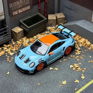 SW Porsche 992 GT3 RS Gulf 1/64 Scale Diecast Car Model Toy Gift NIB - Picture 1 of 6