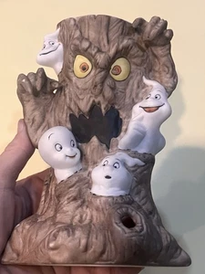 Vintage Casper the Friendly Ghost 1986 Ceramic Candle Holder Spooky Tree - Picture 1 of 10