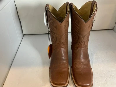 BOTAS STETSON TRU-X PUNTERA CUADRADA CUERO MARRÓN TALLA 9 D Foto 1 de 4