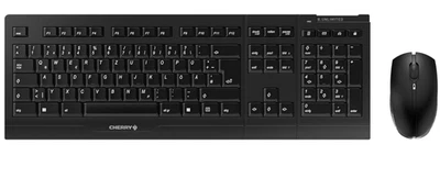 CHERRY B.UNLIMITED 3.0, Funk-Set, Maus+Tastatur QWERTZ, wiederaufladbar, schwarz - Bild 1 von 2