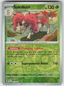 Sawsbuck - Reverse Holo Uncommon SV05: Temporal Forces 017/162 LP-NM - Picture 1 of 2