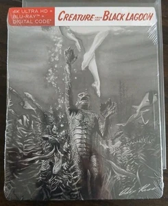 Creature from the Black Lagoon 4K Ultra HD + Blu-Ray NEW STEELBOOK - Picture 1 of 2