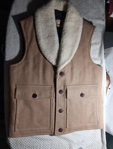 Vintage Lobo By Pendleton Vest Men 40 Wool Western Ranchwear Button Lined Pocket - Picture 1 of 15
