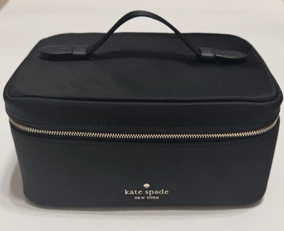 Kate Spade New York Chelsea Travel Cosmetic Case Makeup Black Brand New w/ Tags - Image 1 of 4