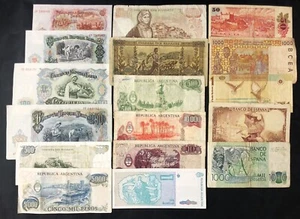 34 banconote Egitto Messico Germania Polonia Spagna West Africa Grecia Bulgaria - Imagen 1 de 4