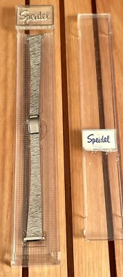 SPEIDEL INTERLOCK BROCHE Reloj Correa Acero Inoxidable Rama Cepillo #969SS NOS Foto 1 de 4