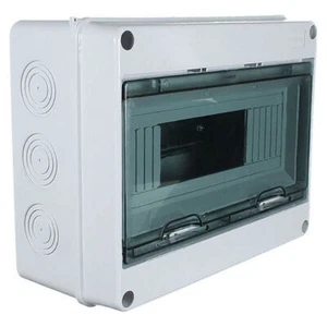 Tesla 8 Pole Surface Mount Weatherproof Switchboard + Din Rail (IP65) | PDBL8/WP - Picture 1 of 3