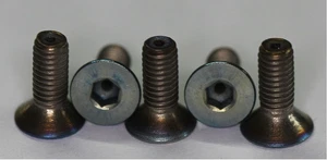 10 x Ti Schrauben mit entlüftung / Ti screws Grade 2 DIN 7991, M3 x 8  Vented - Bild 1 von 1