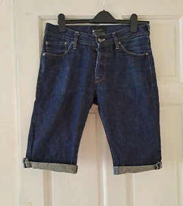 Acne action 1997 Jeans -Cut Down Denim Shorts Button Fly Waist 30 " 9.5"Rise - Picture 1 of 11