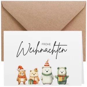 ZETTMANN® 20er Premium Weihnachtskarten mit Umschlag Set Postkarten Weihnachten - Bild 1 von 7