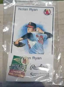 NOLAN RYAN ANGLES NO HITTER #2 JULY 15, 1973 ANGLES 6 TIGERS 0  PIN & CARD NEW - Picture 1 of 3