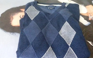 Jersey hombre XL Bendorff azul rombos clásico - Foto 1 di 6