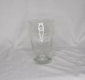 Enjoy Coke Coca Cola Soda Pop 16 Oz Clear 6.75" Drink Glass vtg - Picture 1 of 5