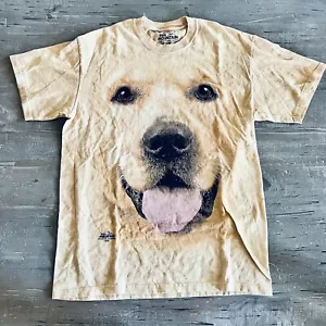The Mountain Dog T-shirt Mens Size Medium Big Face Golden Retriever Tie Dye 2014 - Picture 1 of 5