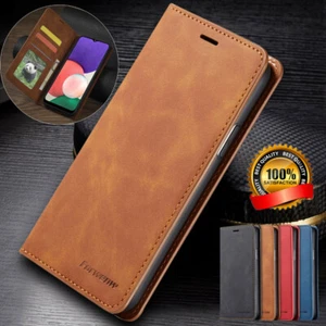 Leather Wallet Case Flip Phone Cover For Samsung A54 A34 A14 A73 A53 A13 A52 A12 - Picture 1 of 17