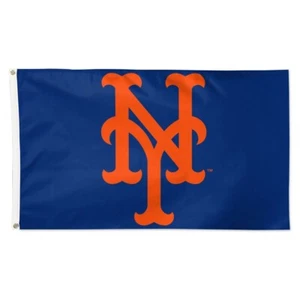 NEW YORK METS LOGO 3'X5' TEAM FLAG NEW WINCRAFT 👀 - Picture 1 of 1