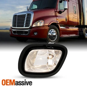 For 2008-2017 Freightliner Cascadia Fog Lights Lamps OE Design Chrome Driver - Picture 1 of 5