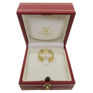 Autentico oro giallo Cartier Lovering Trinity #607007 - Foto 1 di 10