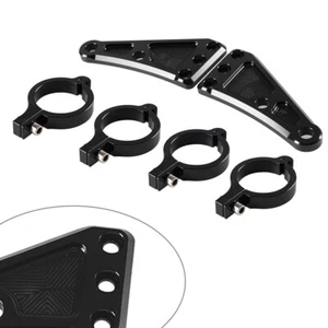 CNC Headlight Lamp Mount Bracket Universal Fit 41mm Fork Tubes Motorbike 2pcs - Picture 1 of 11