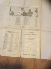 Rare 1924 S.S. Empress Of Canada A Cruise Round The World Canadian Pacific