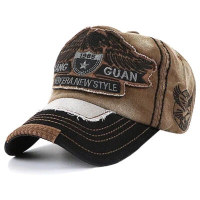 Hombres Mujeres Algodón Gorra de Béisbol Bordada Gorra Hip Hop Snapback Sombrero Ajustable Foto 1 de 4