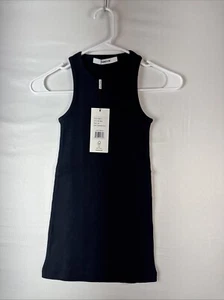 THAKOON Women's Crewneck Tank Black Size XS CS0013 New with Tags 100% Cotton - Picture 1 of 5